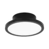 LightMe Plafón LED Aqua Ø 14,7cm negro