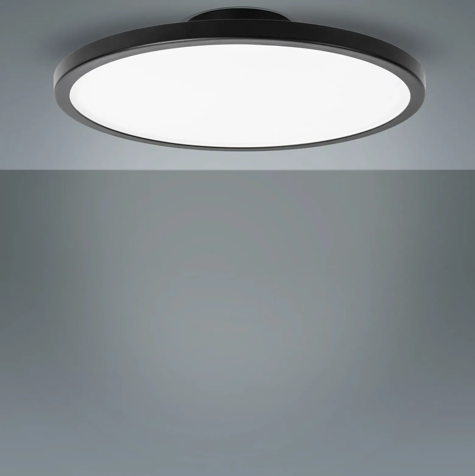 LightMe Plafón LED Aqua Ø 30,2cm negro