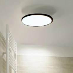 LightMe Plafón LED Aqua Ø 30,2cm negro