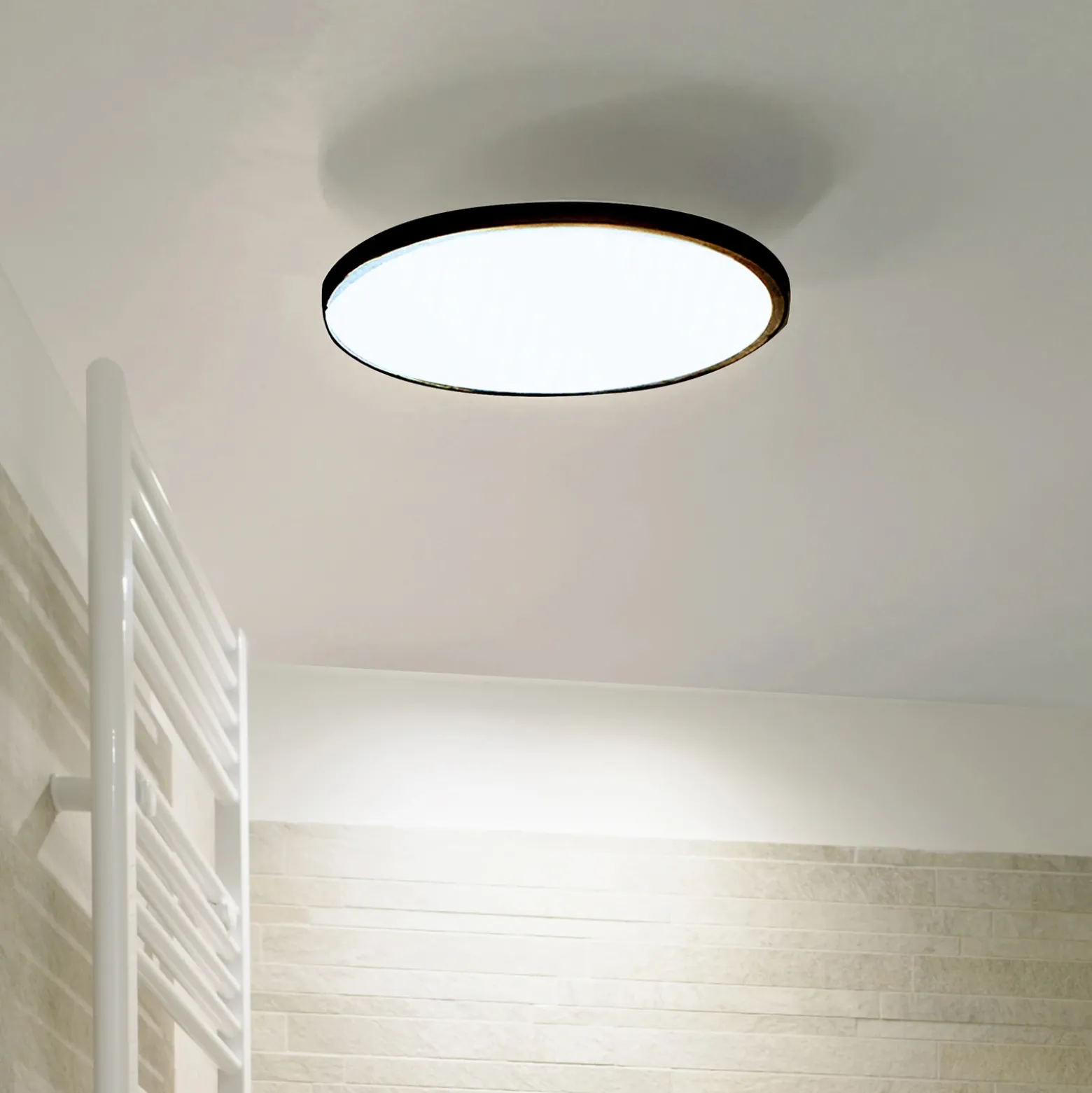LightMe Plafón LED Aqua Ø 30,2cm negro