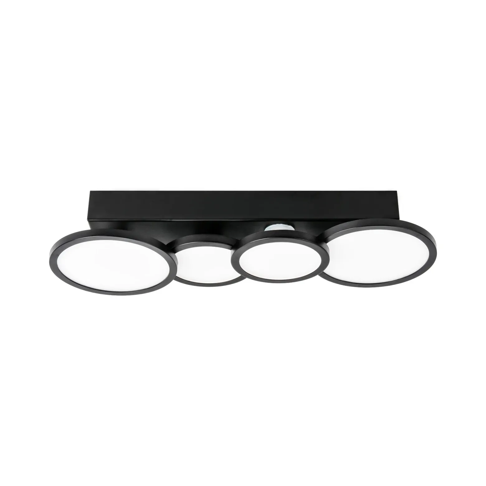 LIGHTME plafón LED Aqua GU10 4 luces negro