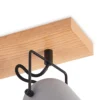 Lindby Adalin plafón, 4 luces, gris