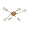Lindby Agmar plafón, latón, 6 luces