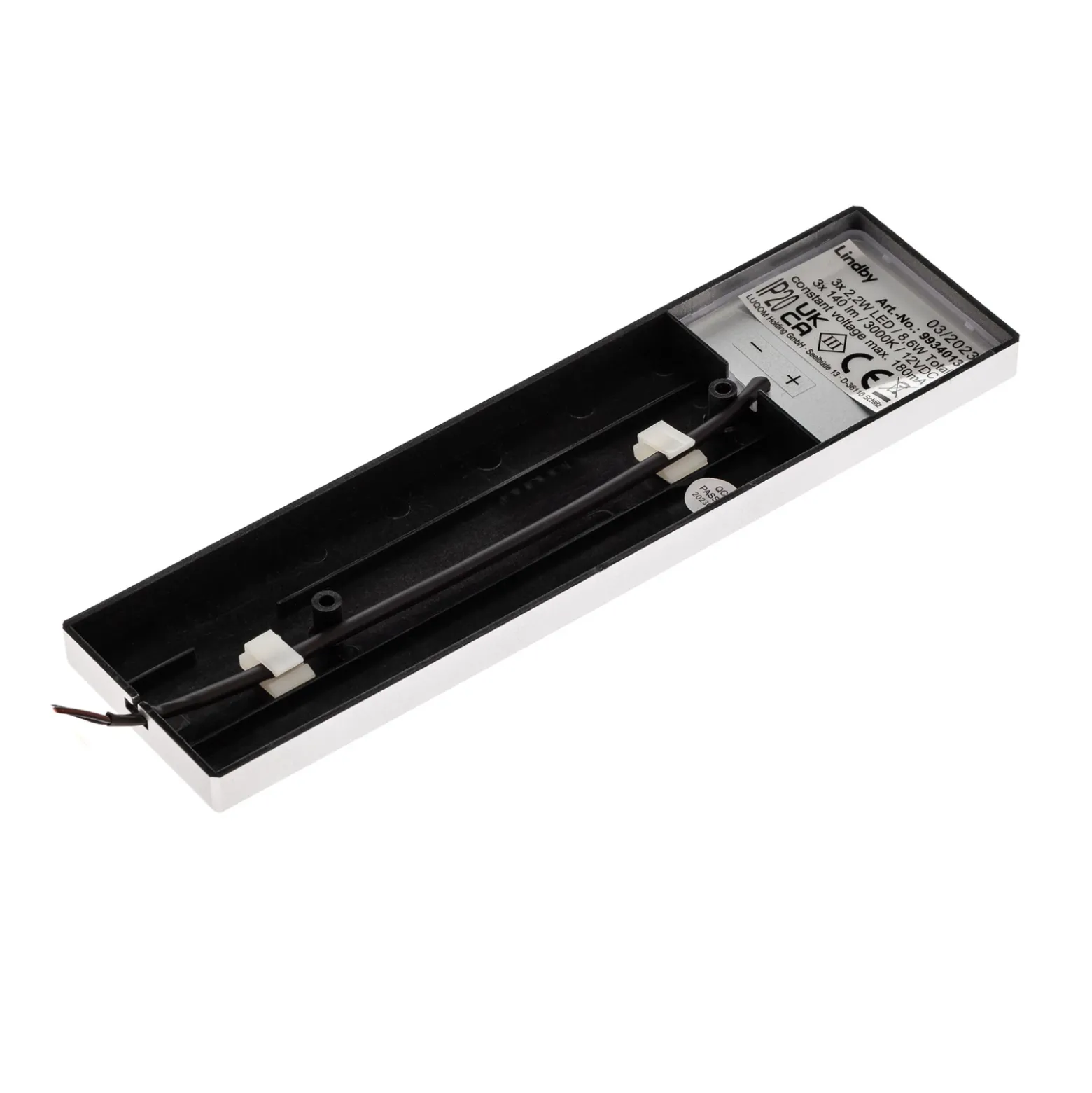 Lindby Amaryll lámpara LED bajo mueble, 3 ud plata