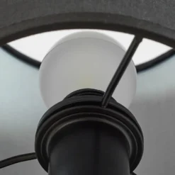 Lindby aplique de pared Aiden, 30 cm, negro, brazo de lectura LED, E14