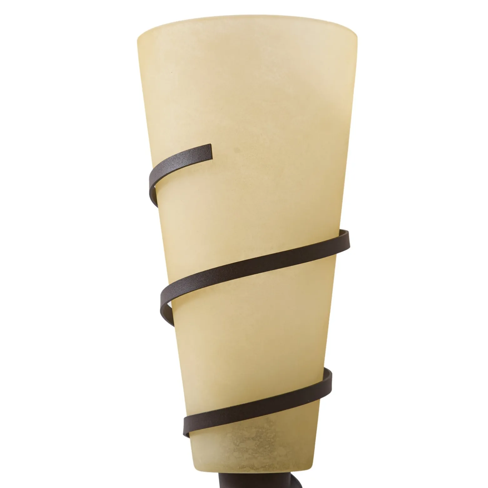 Lindby aplique de pared Anouk, altura 44 cm, cristal, metal, antorcha