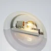 Lindby aplique de pared Irimia, 31 cm, latón envejecido, cristal