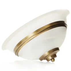 Lindby aplique de pared Irimia, 31 cm, latón envejecido, cristal