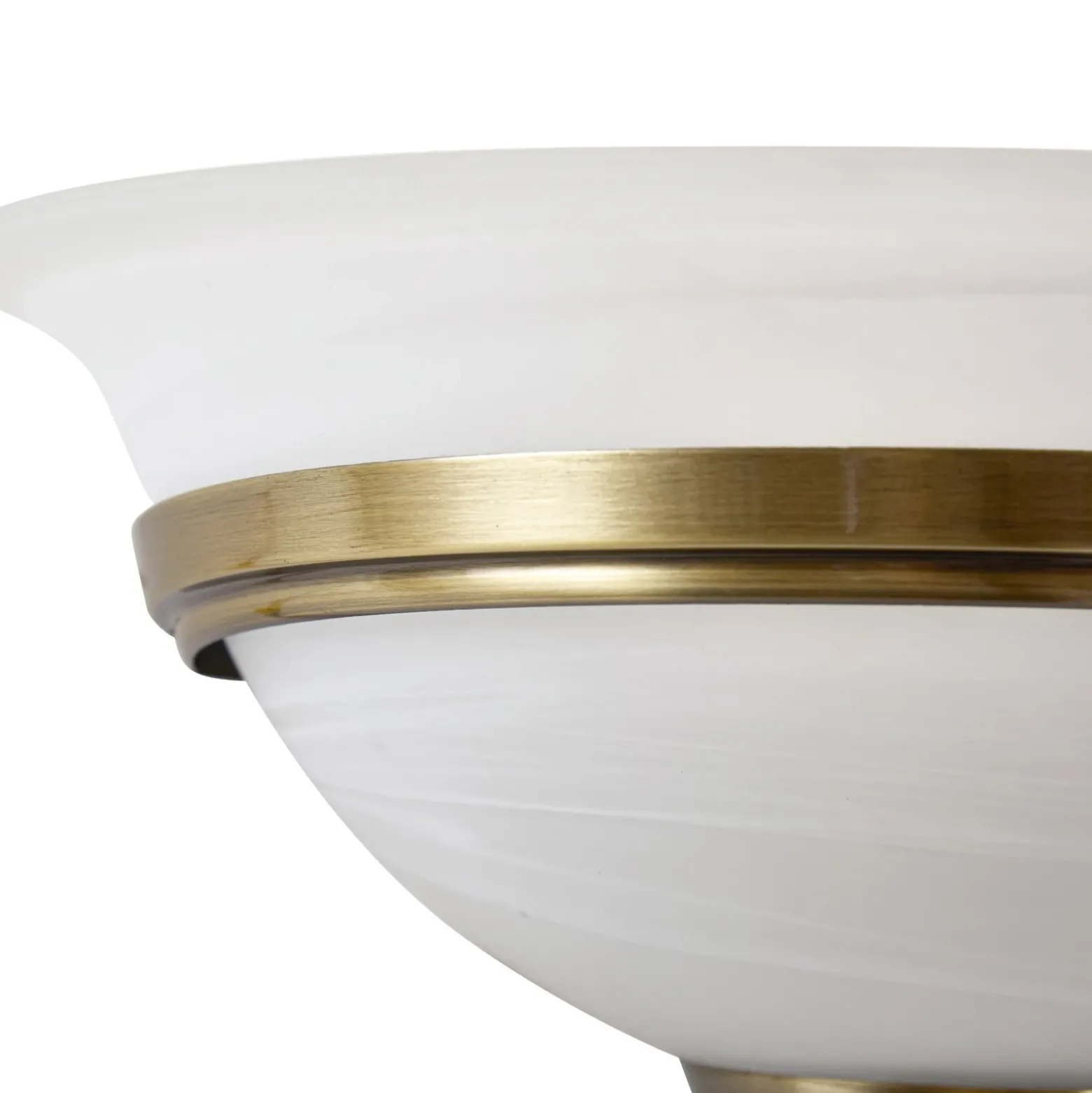 Lindby aplique de pared Irimia, 31 cm, latón envejecido, cristal