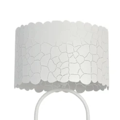 Lindby Aralena lámpara de pie, blanca, metal, altura 143,5 cm