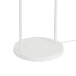 Lindby Aralena lámpara de pie, blanca, metal, altura 143,5 cm