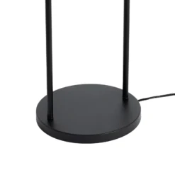 Lindby Aralena lámpara de pie, negro/oro, altura 143,5 cm