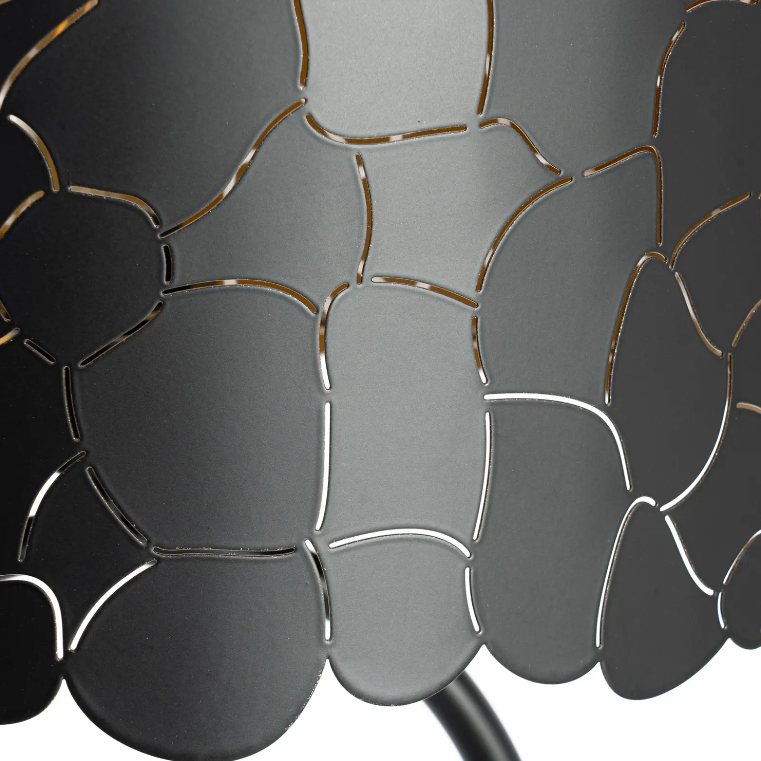 Lindby Aralena lámpara de pie, negro/oro, altura 143,5 cm