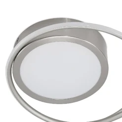 Lindby Bovia plafón LED, CCT, atenuable, níquel