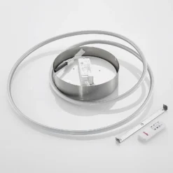 Lindby Bovia plafón LED, CCT, atenuable, níquel