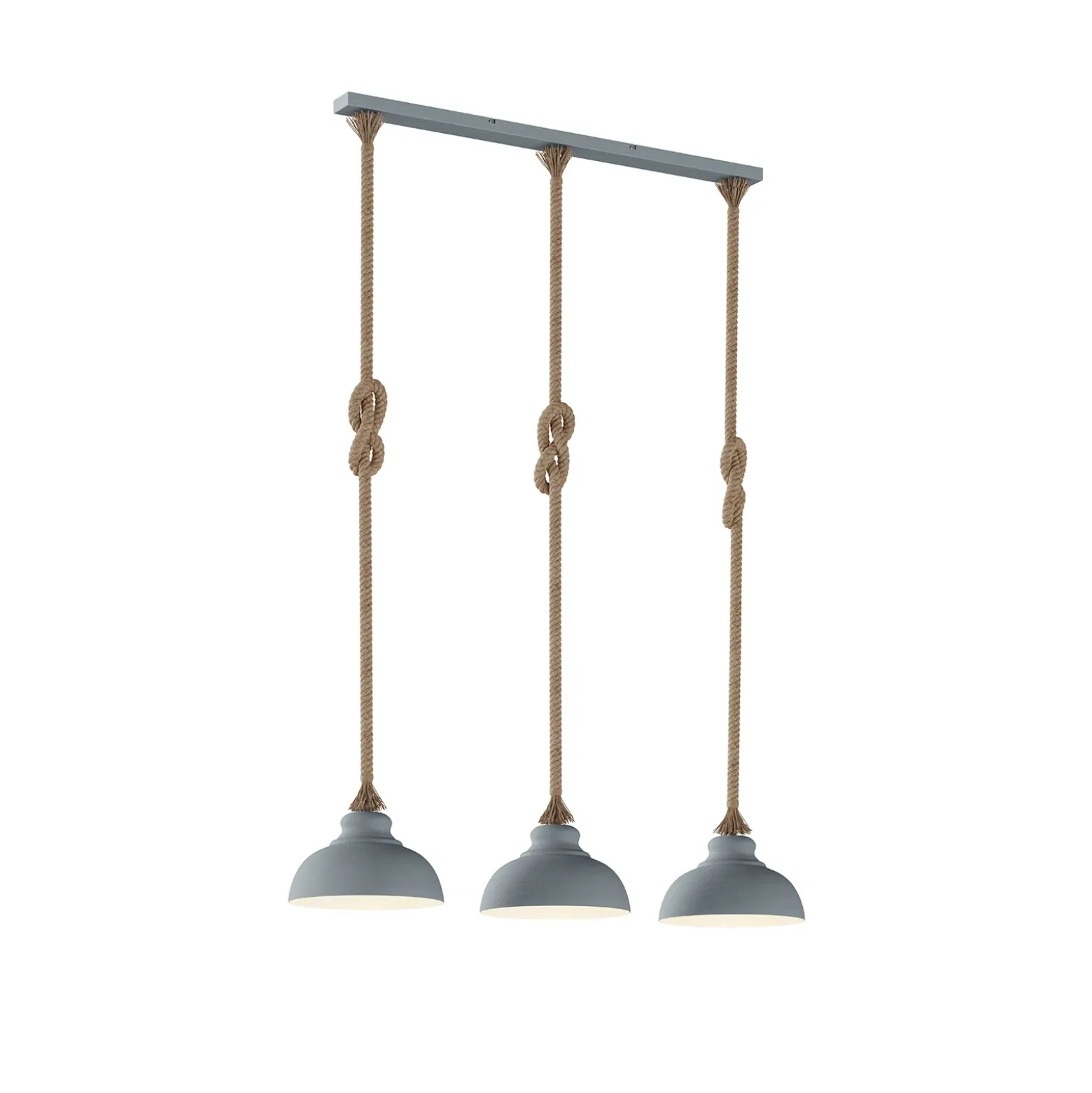 Lindby Chaby lámpara colgante, hormigón, 3 luces