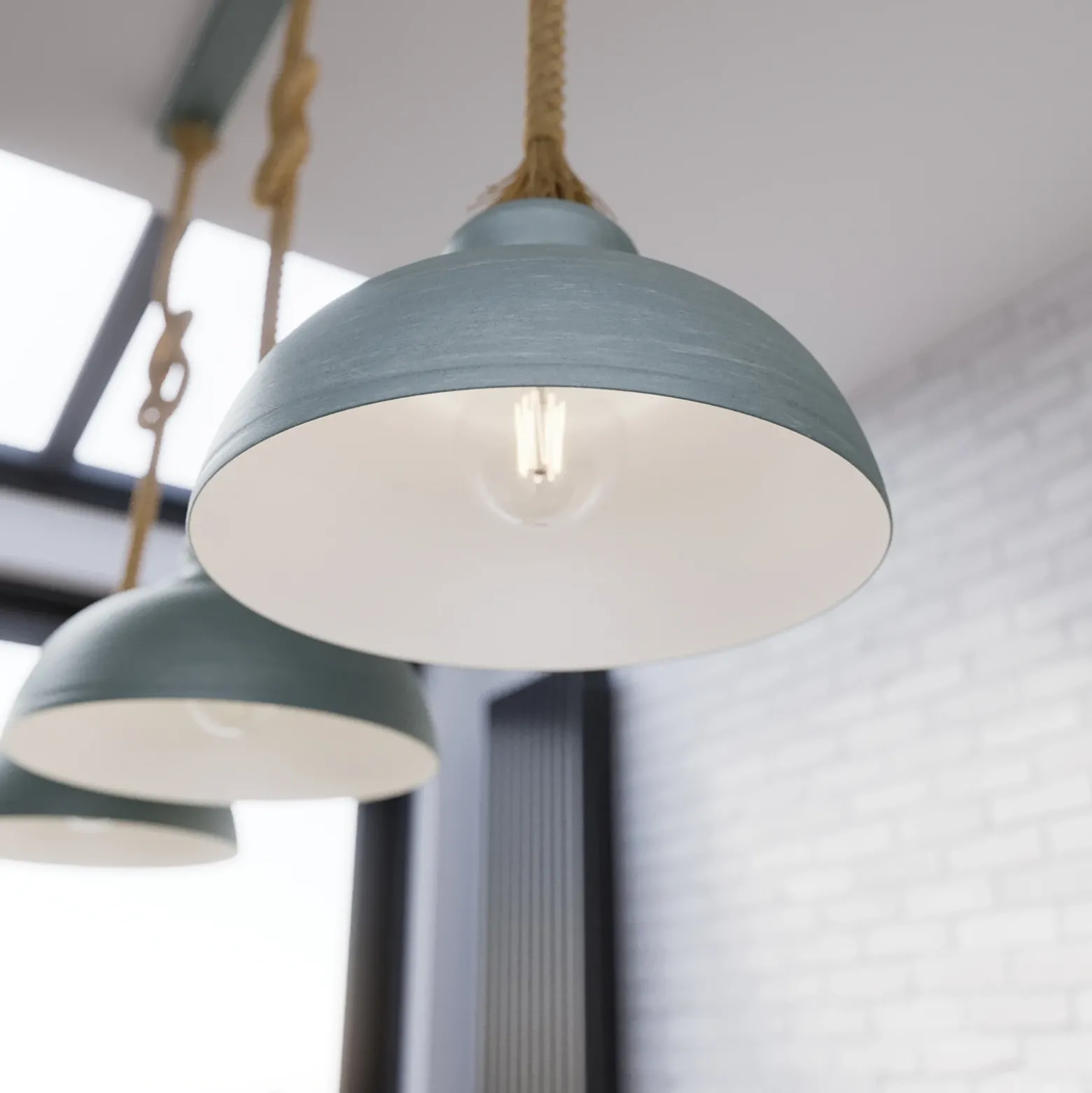 Lindby Chaby lámpara colgante, hormigón, 3 luces