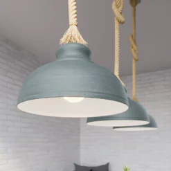 Lindby Chaby lámpara colgante, hormigón, 3 luces
