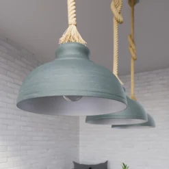 Lindby Chaby lámpara colgante, hormigón, 3 luces