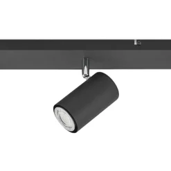 Lindby downlight de techo Joffrey, 116 cm, negro, 6 luces, GU10