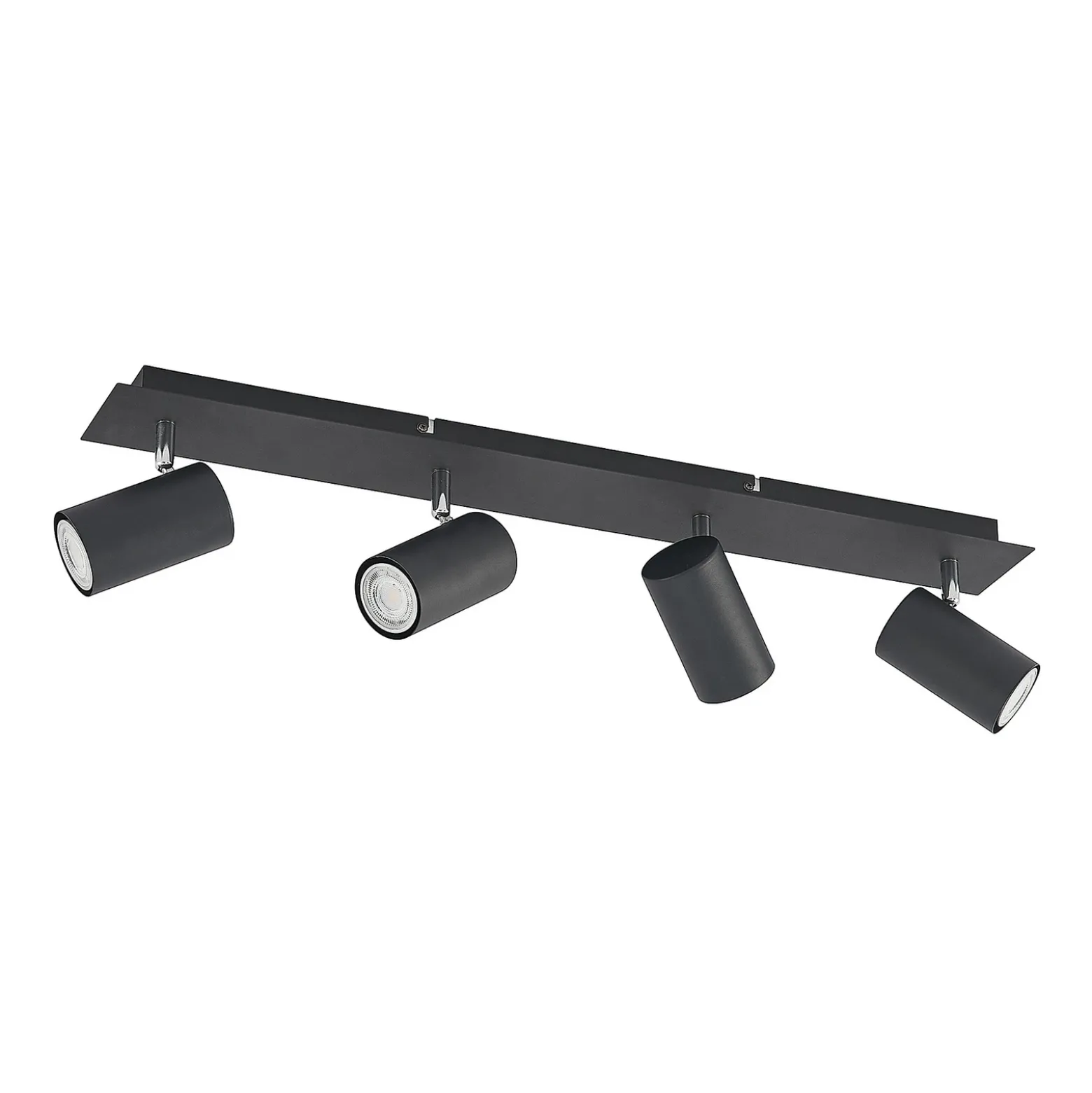 Lindby downlight de techo Joffrey, 70 cm, negro, 4 luces, GU10