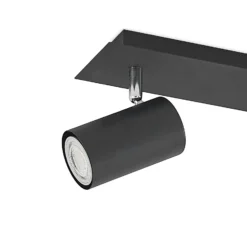 Lindby downlight de techo Joffrey, 70 cm, negro, 4 luces, GU10