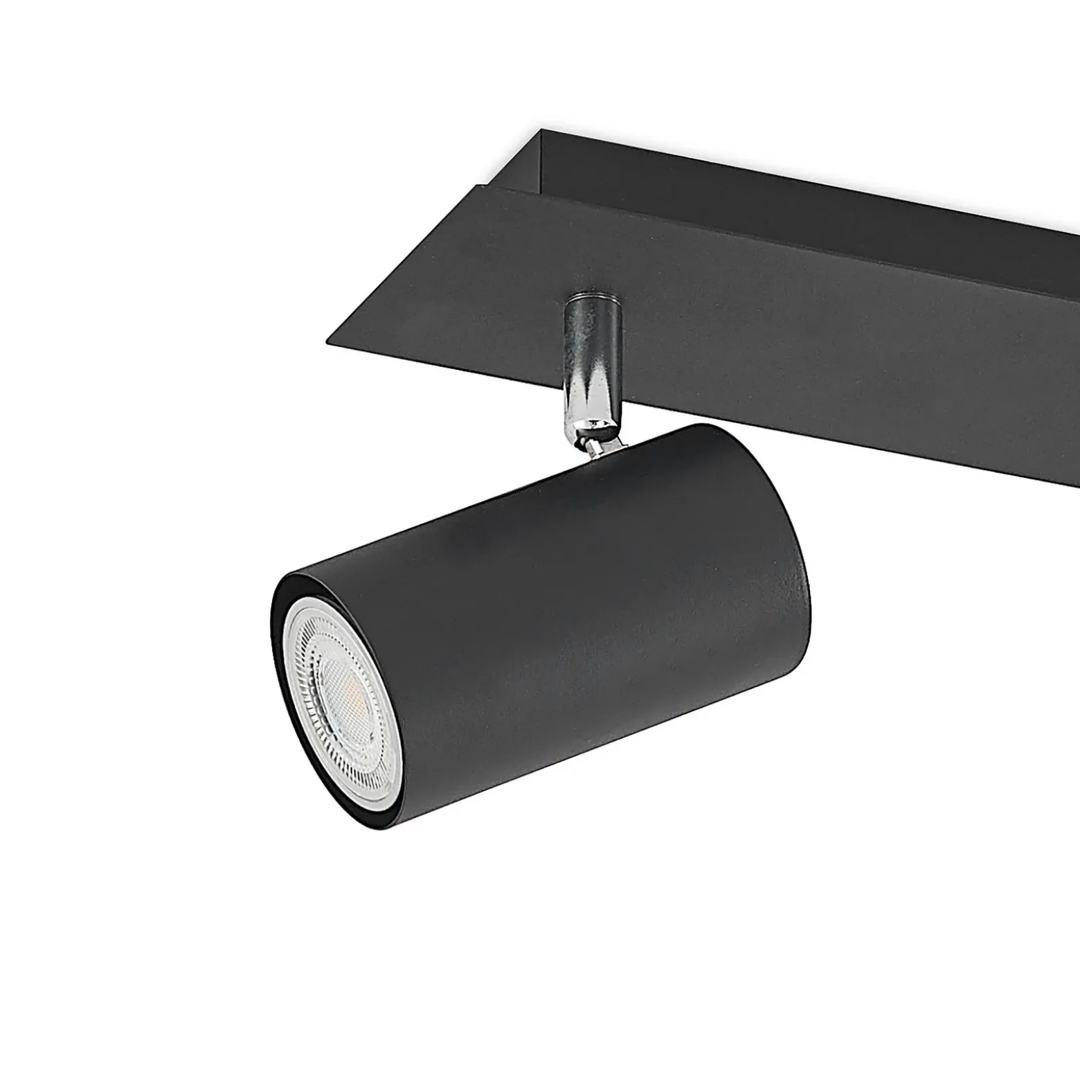 Lindby downlight de techo Joffrey, 70 cm, negro, 4 luces, GU10