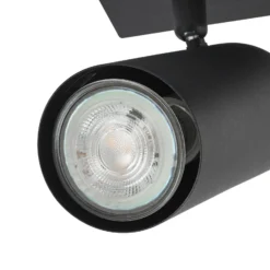 Lindby downlight de techo Joffrey, 80 cm, negro, 4 luces, GU10