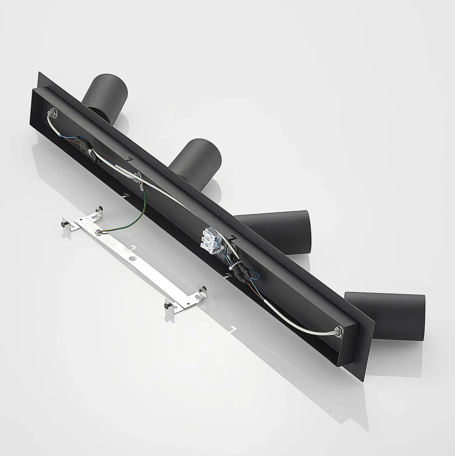 Lindby downlight de techo Joffrey, 80 cm, negro, 4 luces, GU10