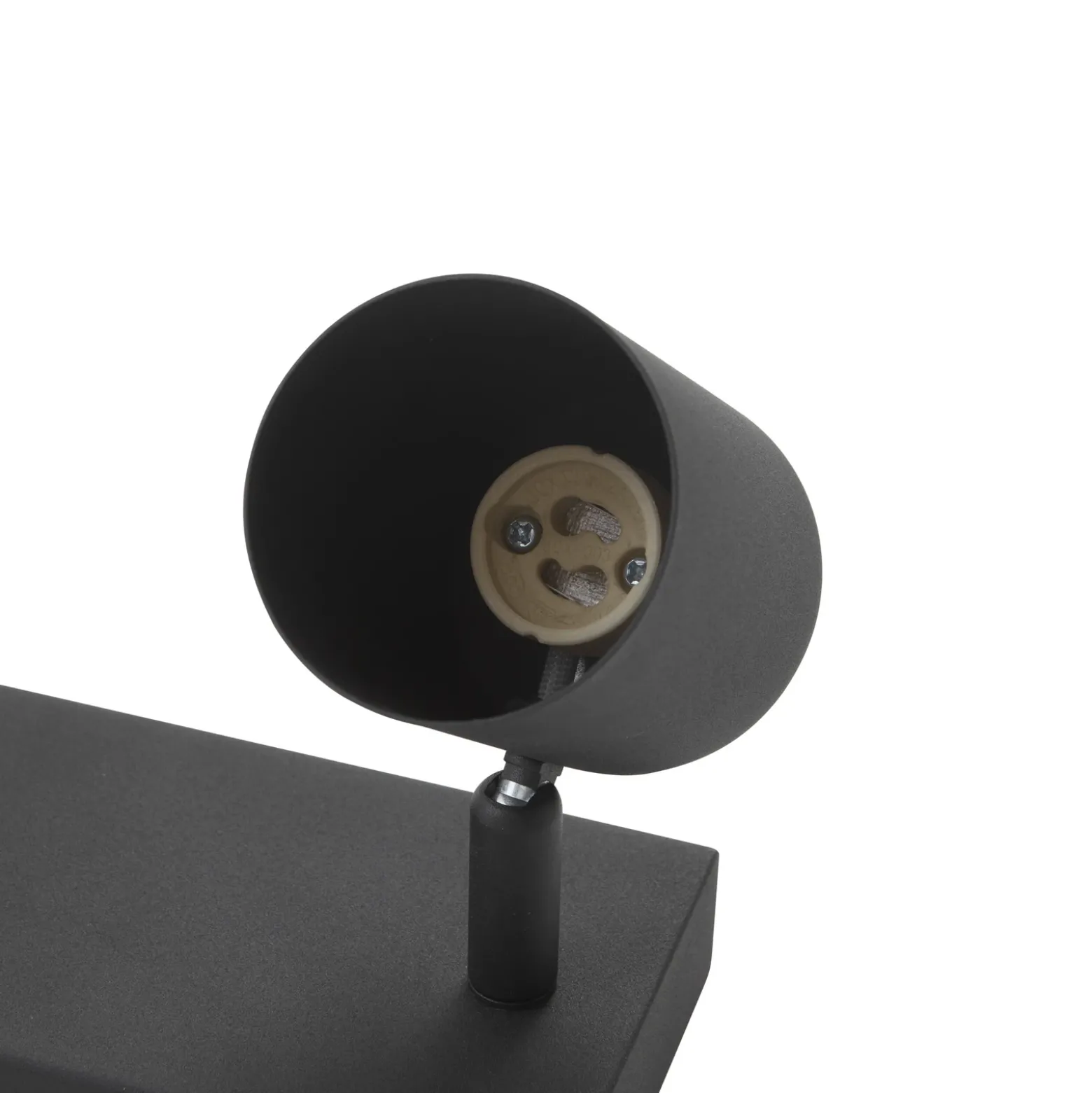 Lindby downlight de techo Jorell, 35 cm, negro, 3 luces, metal