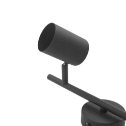 Lindby downlight de techo Jorell, negro, 31 cm, 2 luces, GU10
