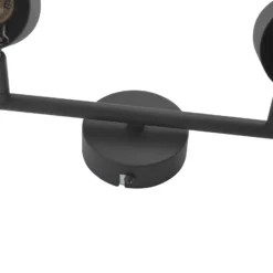 Lindby downlight de techo Jorell, negro, 31 cm, 2 luces, GU10