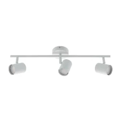 Lindby downlight de techo Jorell, blanco, 55 cm, 3 luces, metal, GU10