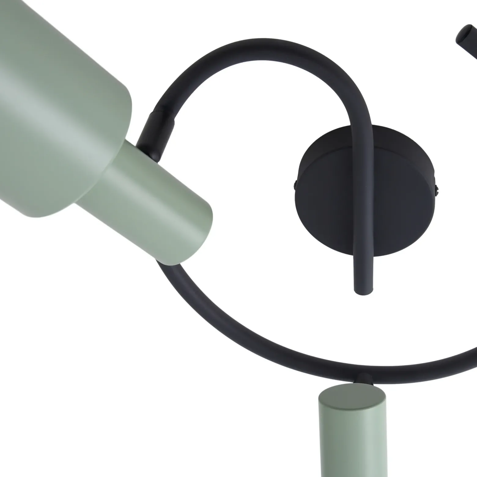 Lindby downlight de techo Ovelia, verde/negro, 3 luces, E27
