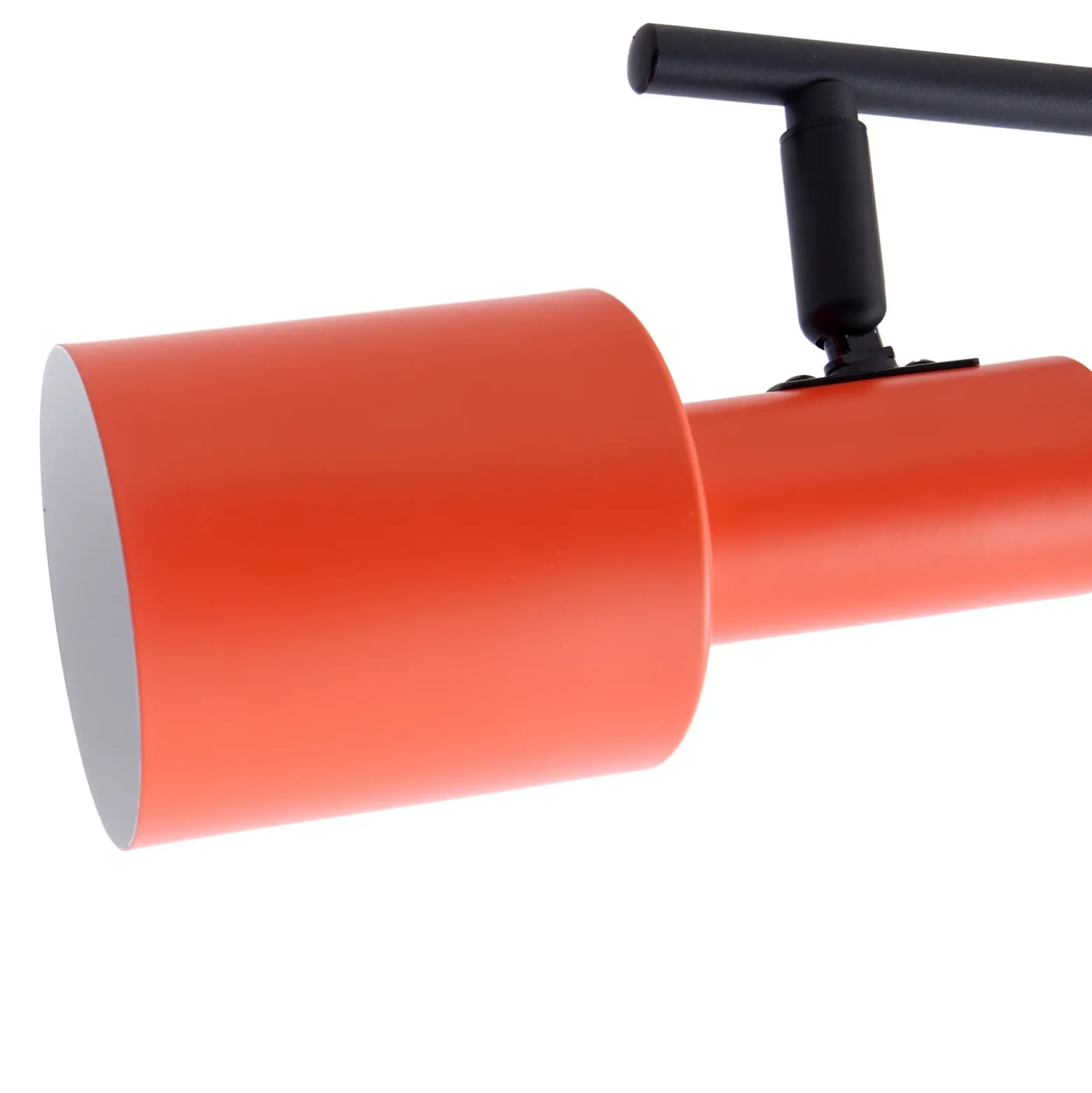 Lindby downlight de techo Ovelia, naranja/negro, 4 luces, E27