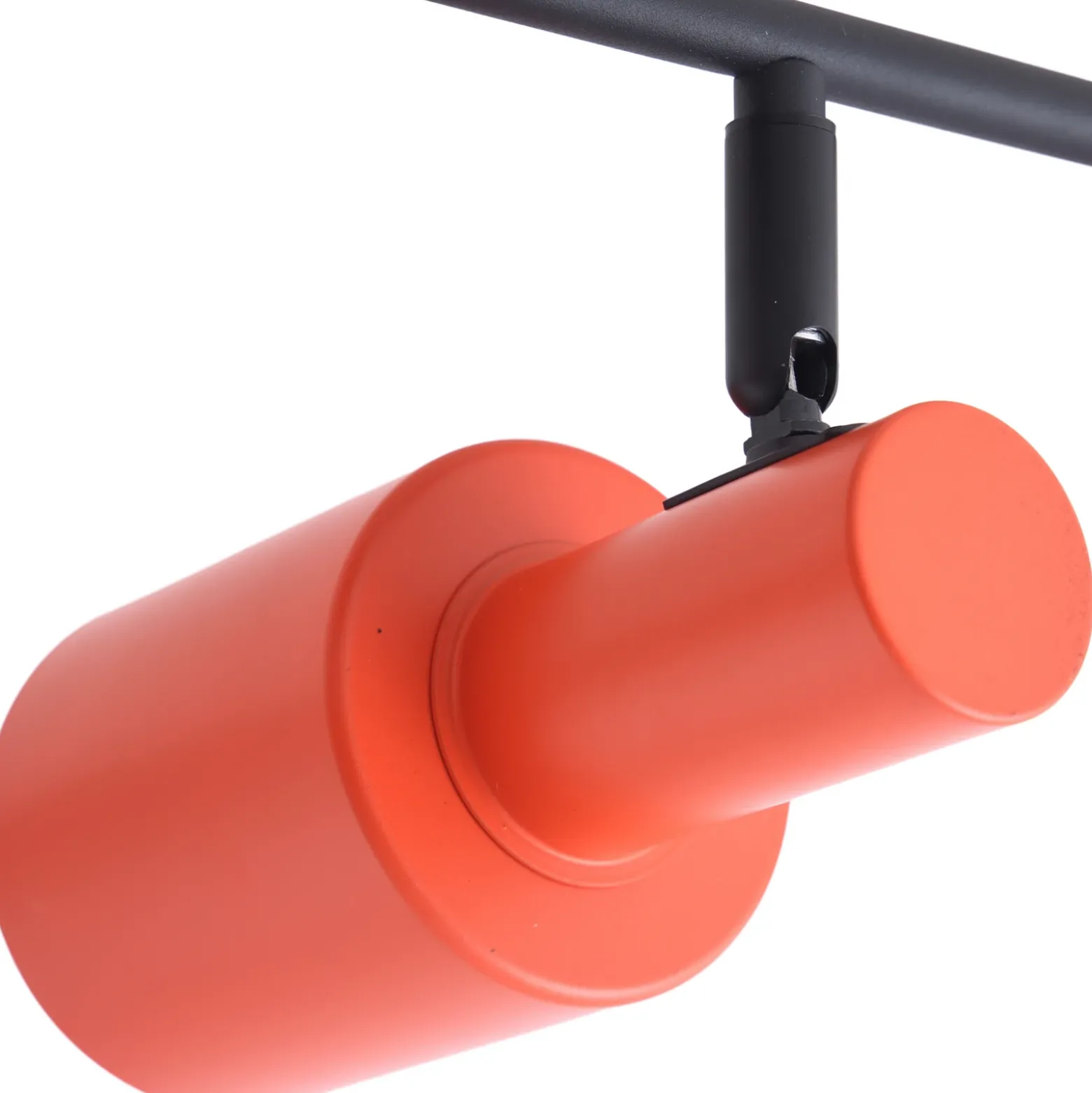 Lindby downlight de techo Ovelia, naranja/negro, 4 luces, E27