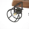 Lindby downlight de techo Rutger, 52cm, 3 luces, madera, jaula, E14