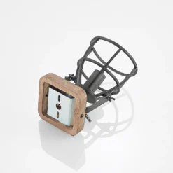 Lindby downlight de techo Rutger, 16cm, 2 luces, madera, jaula, E14
