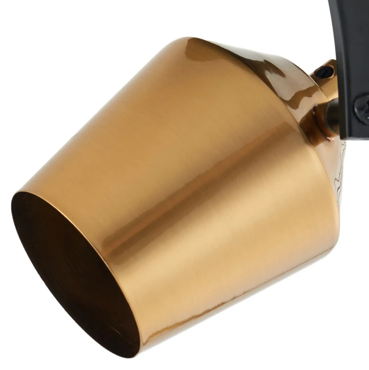 Lindby downlight de techo Sylveria, 1 luz, negro/oro, hierro