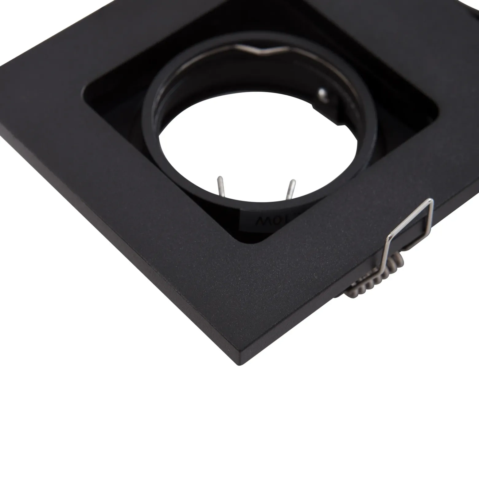 Lindby Downlight Thorid, negro, 19 x 10 cm, 2 luces, GU10