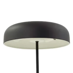 Lindby Edion lámpara de mesa, negro arena, metal
