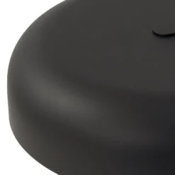 Lindby Edion lámpara de mesa, negro arena, metal