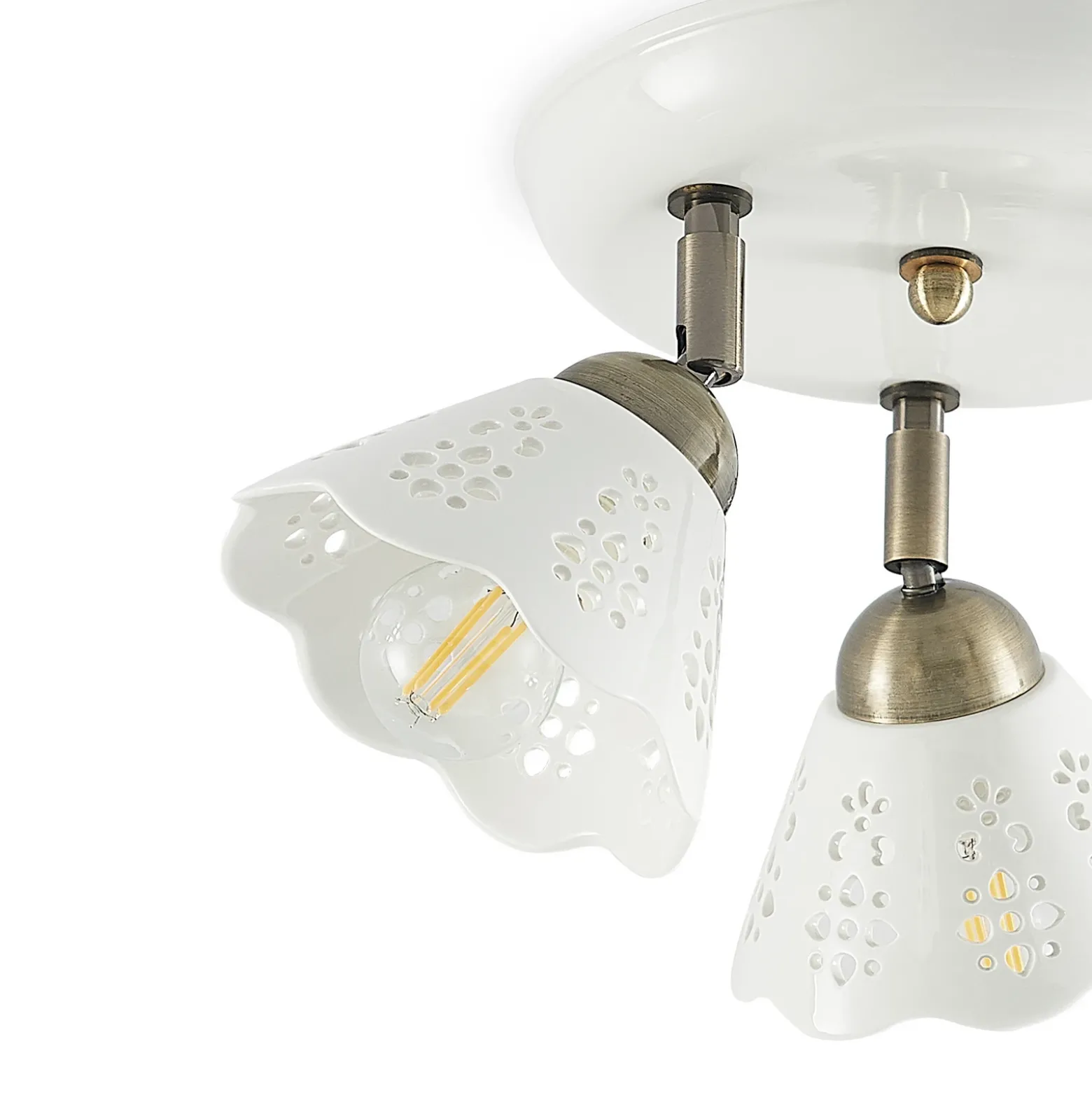 Lindby Efgenia foco de techo, 3 luces