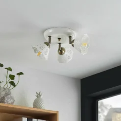 Lindby Efgenia foco de techo, 3 luces