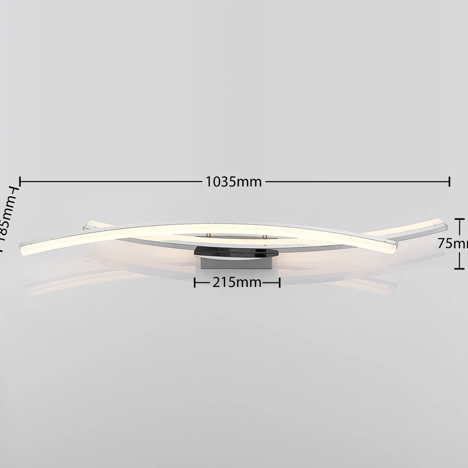 Lindby Elarit lámpara LED de techo, cromado