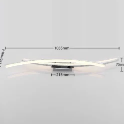 Lindby Elarit lámpara LED de techo, cromado