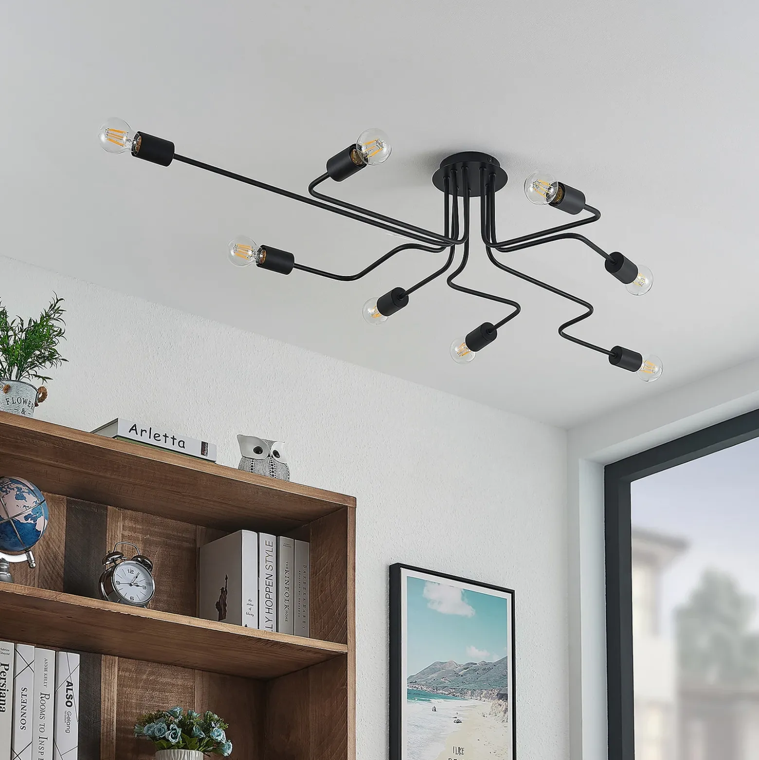 Lindby Elimar lámpara de techo, 8 luces