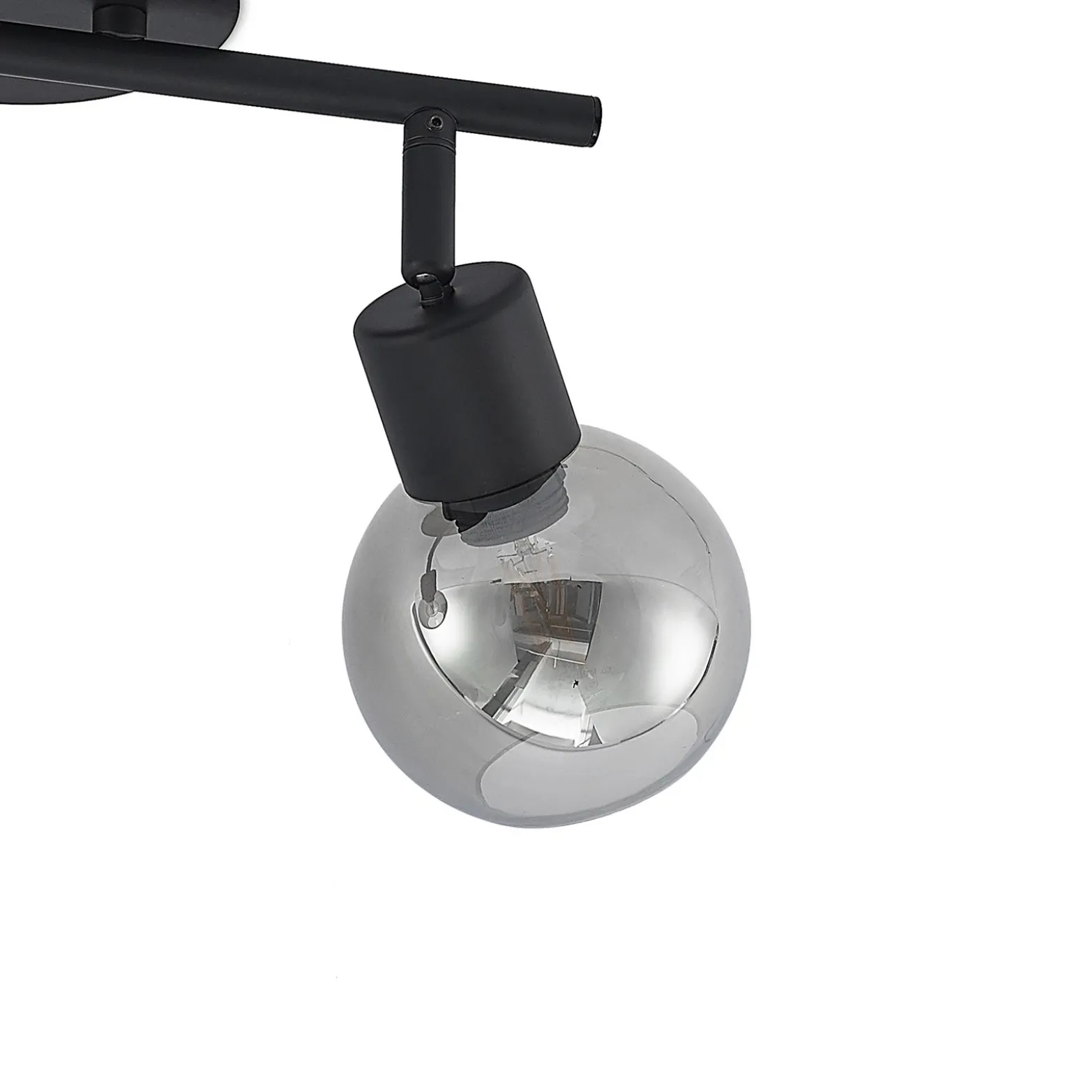 Lindby Eridia downlight, negro, 2 luces.