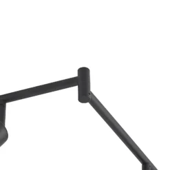 Lindby Eridia foco de techo negro 6 luces alargado