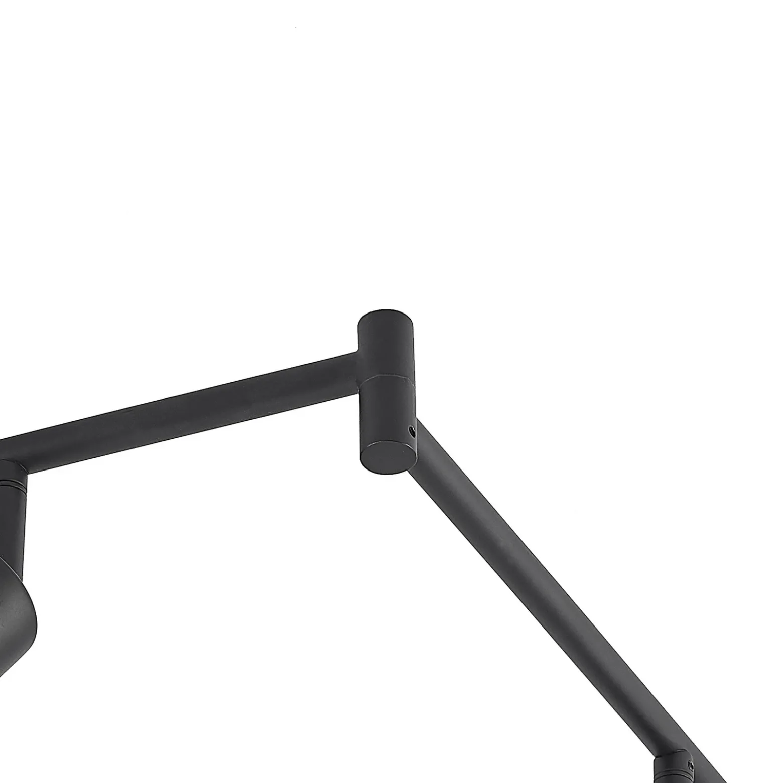 Lindby Eridia foco de techo negro 6 luces alargado